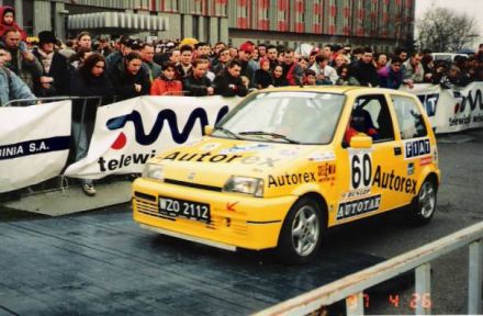 Jacek Sikora i Marek Kaczmarek - Fiat Cinquecento Sporting.
